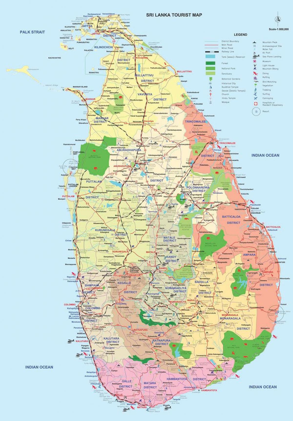 Srí Lanka ampara kerületi térkép