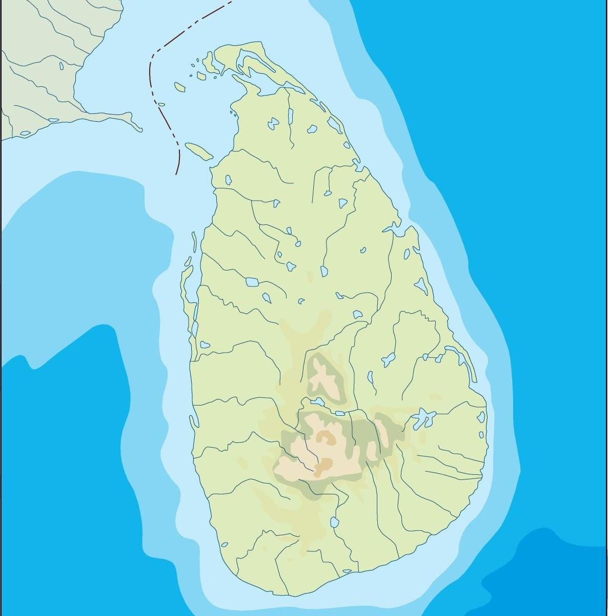 Srí Lanka vektoros térkép