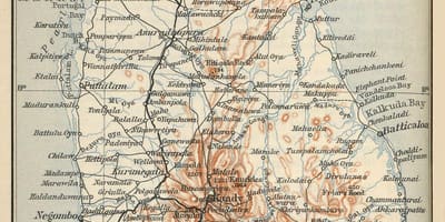 Ceylon térképen