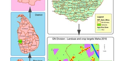 Térkép gn osztály térkép Srí Lankán