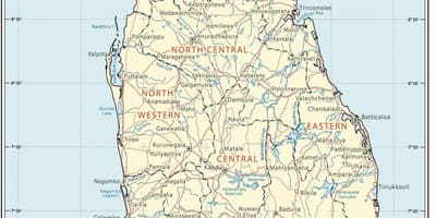 Srí Lanka root térkép