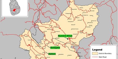 Térkép riverston Srí Lankán