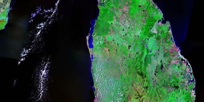 Élő műholdas térkép Srí Lankán