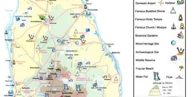 Térkép Srí Lanka-térkép-információk