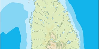Srí Lanka vektoros térkép
