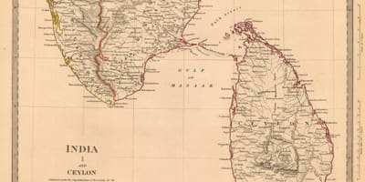 Régi Ceylon térkép